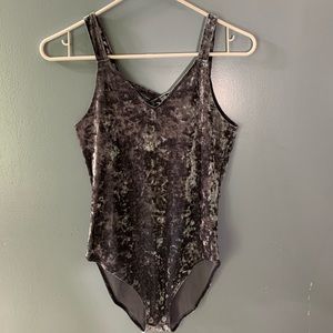 American eagle crushed velvet body suit